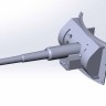 ARezin 35056 Сварная маска пушки для цилиндрических башен БТ-5, БТ-7, Т-26, Т-35, БА-3, БА-6 1/35