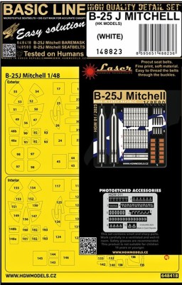 HGW 148823 B-25J Mitchell - white (HKM) BASIC LINE 1/48
