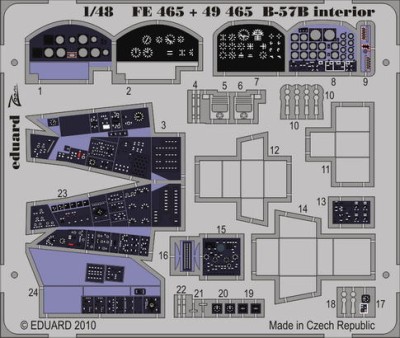 Eduard FE465 B-57B interior S.A. Airfix