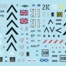 Star Decals 72-A1010 Desert Storm 1991 #1. British Challenger I and SPH M109A2 1/72