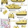 Star Decals 72-A1010 Desert Storm 1991 #1. British Challenger I and SPH M109A2 1/72