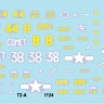 Star Decals 72-A1124 US PACIFIC WARS - IWO JIMAUSMC Sherman tanks.M4A2(mid), M4A2 Flame tank and M4A3 Flame tankfrom 3rd and 4th Marine Tank Battalions 1/72
