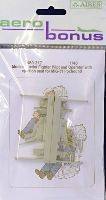 Aerobonus 480217 Modern Sov.Fighter Pilot&amp;Operator w/ ej.seat 1/48
