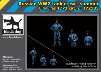 Blackdog G72135 Russian WWII tank crew - summer (6 fig.) 1/72