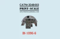 Print Scale 3D48003 Instrumental panel DF109G-6 (3D Print) 1/48