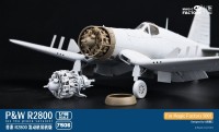 Magic Factory 7506 Двигатель P&W R2800 и капот к самолёту F4U-1A/2 «Corsair» 3D печать 1/48