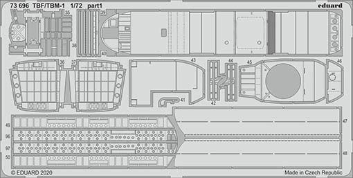 Eduard 73696 SET TBF/TBM-1 Avenger (HAS)