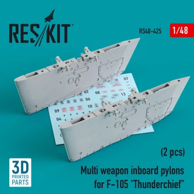 Reskit RS48-425 Multi weapon inboard pylons for F-105 (2 pcs) 1/48
