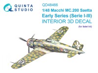 Quinta Studio QD48466 Macchi MC.200 Saetta (Ранний) (Italeri) 1/48