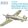 Quinta Studio QD48466 Macchi MC.200 Saetta (Ранний) (Italeri) 1/48