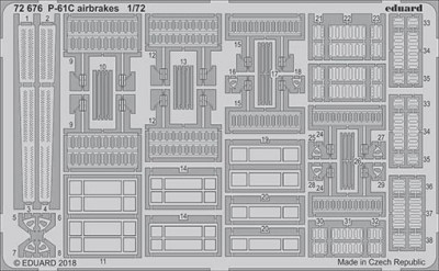Eduard 72676 P-61C airbrakes 1/72