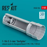 Reskit U48506 F-104 S, G late exhaust nozzle (HAS/EDU) 1/48