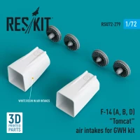 Reskit RSU72279 F-14 (A, B, D) 'Tomcat' air intakes (GWH) 1/72