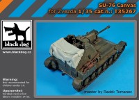 Black Dog T35267 SU-76 canvas (designed to be used with Zvezda kits) 1/35