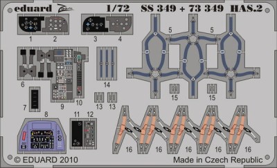 Eduard SS349 HAS.2 S.A. HOBBY BOSS 1/72 (распродажа)