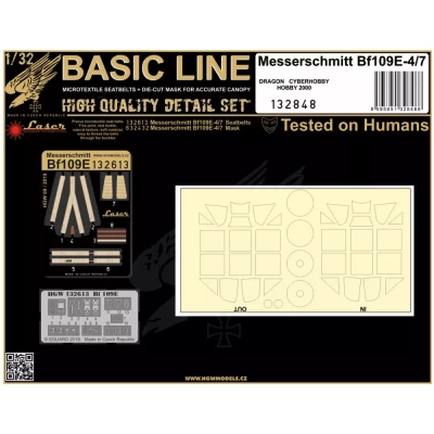 HGW 132848 Bf 109E-4/7 (DRAG/CYBERH.) BASIC LINE 1/32