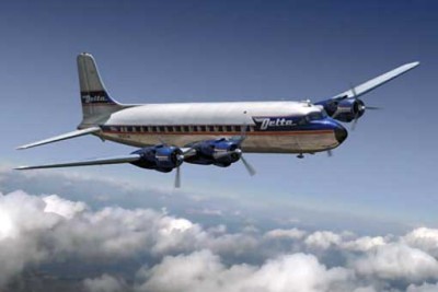 Roden 14404 Douglas DC-6 Medium Range Airliner Delta Airlines 1/144