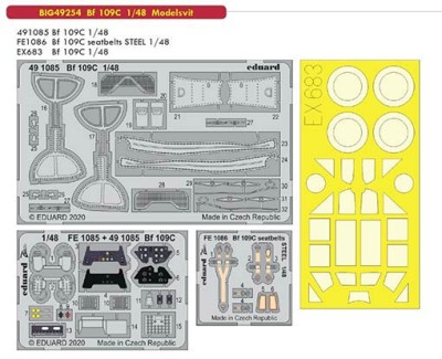 Eduard BIG49254 1/48 Bf 109C (MSVIT)