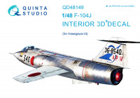 Quinta studio QD48149 F-104J (для модели Hasegawa) 3D Декаль интерьера кабины 1/48