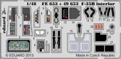 Eduard FE654 Mirage F.1B interior S.A.