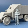 Copper State Models F35-070 Фигура, Военнослужащий подразделения Королевской Ирландской полиции (черно-рыжые) стоит с пулеметом Льюиса MG 1/35