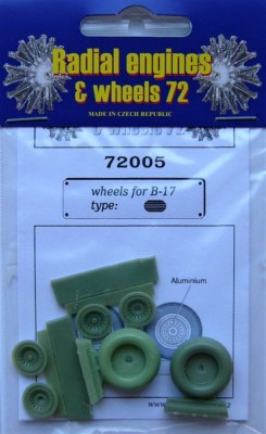 Radial Engines &amp; Wheels REW-72005 1/72 Boeing B-17 - wheels (radial tread)