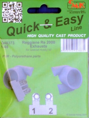 CMK Q48373 Reggiane Re 2000 Exhausts (SP.HOB.) 1/48