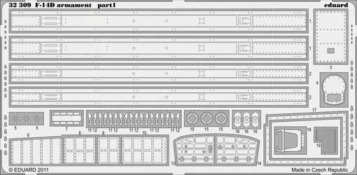 Eduard 32309 F-14D armament