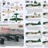 Rising Decals 72112 Decal A6M3 Zero over Solomons and New Guinea 1/72