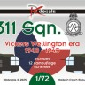 Dk Decals 72150 No.311(Czechoslovak) Sqn RAF - Wellingtons 1/72