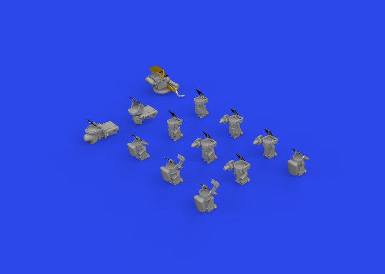 Eduard 6481031 P-51B/C gun sights PRINT (EDU) 1/48