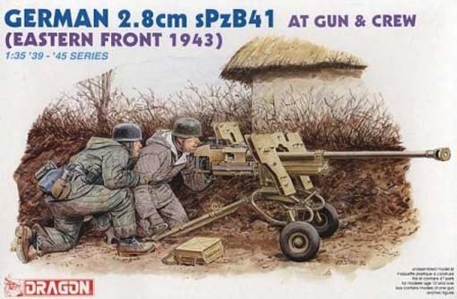 Dragon 6056 German 2.8cm sPzB41 AT Gun & Crew 1/35