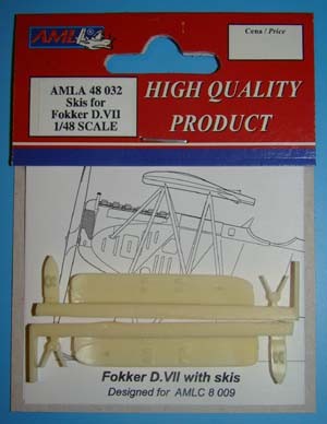 AML AMLA48032 Fokker D.VII - skis (Finnish version) 1/48