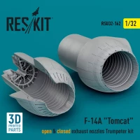 Reskit U32162 F-14A 'Tomcat' open&closed exh.nozzles (TRUM) 1/32