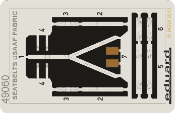 Eduard 49060 Seatbelts USAAF FABRIC 1/48