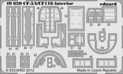Eduard 49620 CF-5A/CF-116 interior S.A.