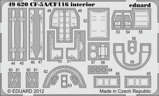 Eduard 49620 CF-5A/CF-116 interior S.A.