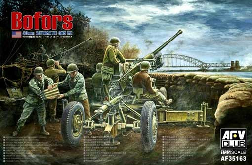 AFV Club AF35163 Bofors 40-mm AA gun 1/35