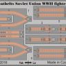 Eduard 32875 Seatbelts Soviet Union WWII fighters STEEL 1/32