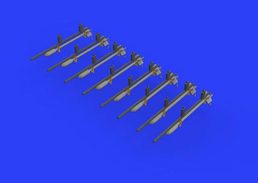 Eduard 648450 BRASSIN 1/48 RP-3 60lb rockets Tempest Mk.V (EDU)