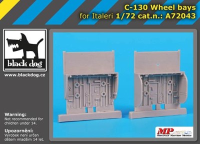 BlackDog A72043 C-130 wheel bays (ITALERI) 1/72