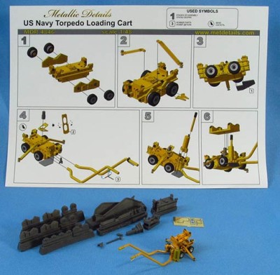 Metallic Details MDR4846 U.S. Navy torpedo loading cart 1/48