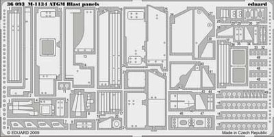 Eduard 36093 M-1134 ATGM blast panels TRU