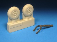 Barracuda Studios BCR32393 Messerschmitt Bf-109GK Tall Tailwheel Set 1/32