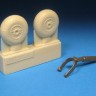 Barracuda Studios BCR32393 Messerschmitt Bf-109GK Tall Tailwheel Set 1/32