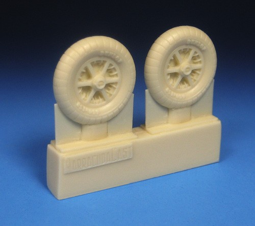 Barracuda Studios BCR48437 Messerschmitt Bf-109E/F Mainwheels with Ribbed Tires 1/48