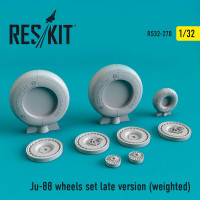 Reskit RS32-0270 Ju-88 wheels set late version (weighted) Revell 1/32