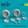 Reskit RS32-0270 Ju-88 wheels set late version (weighted) Revell 1/32
