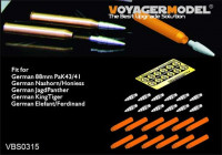 Voyager Model VBS0315 WWII German 88mm L/71 Ammunition(12PCES)For All 1/35