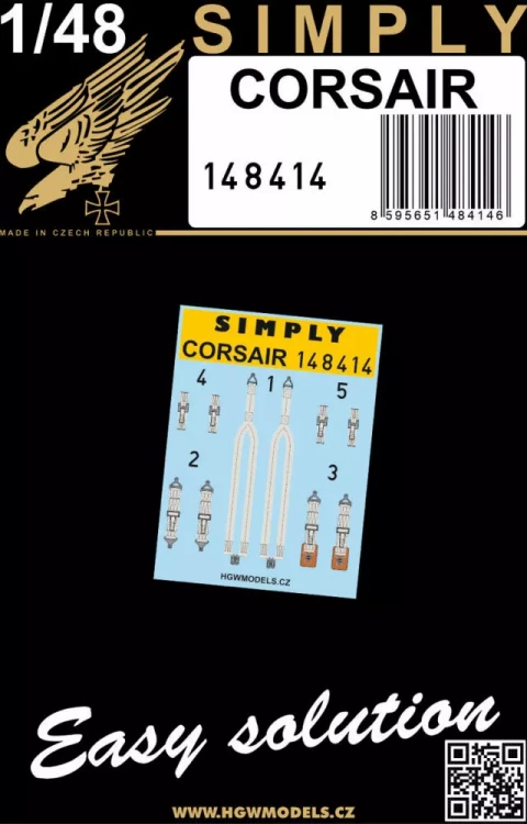 HGW 148414 Seatbelts CORSAIR (SIMPLY) 1/48
